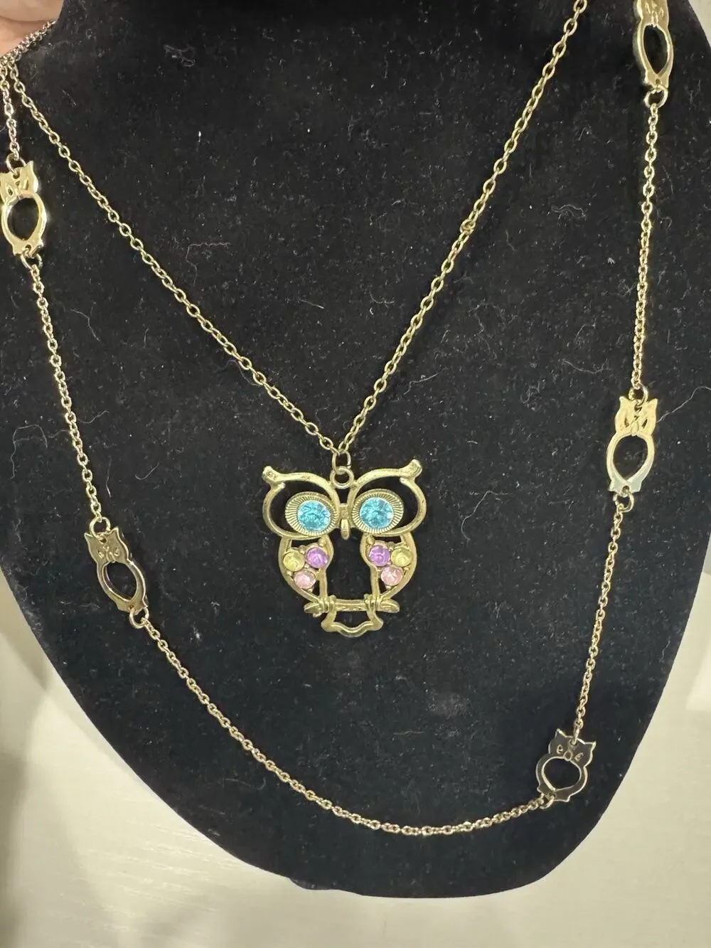 Awesome Retro Vintage Owl Necklace Bundle